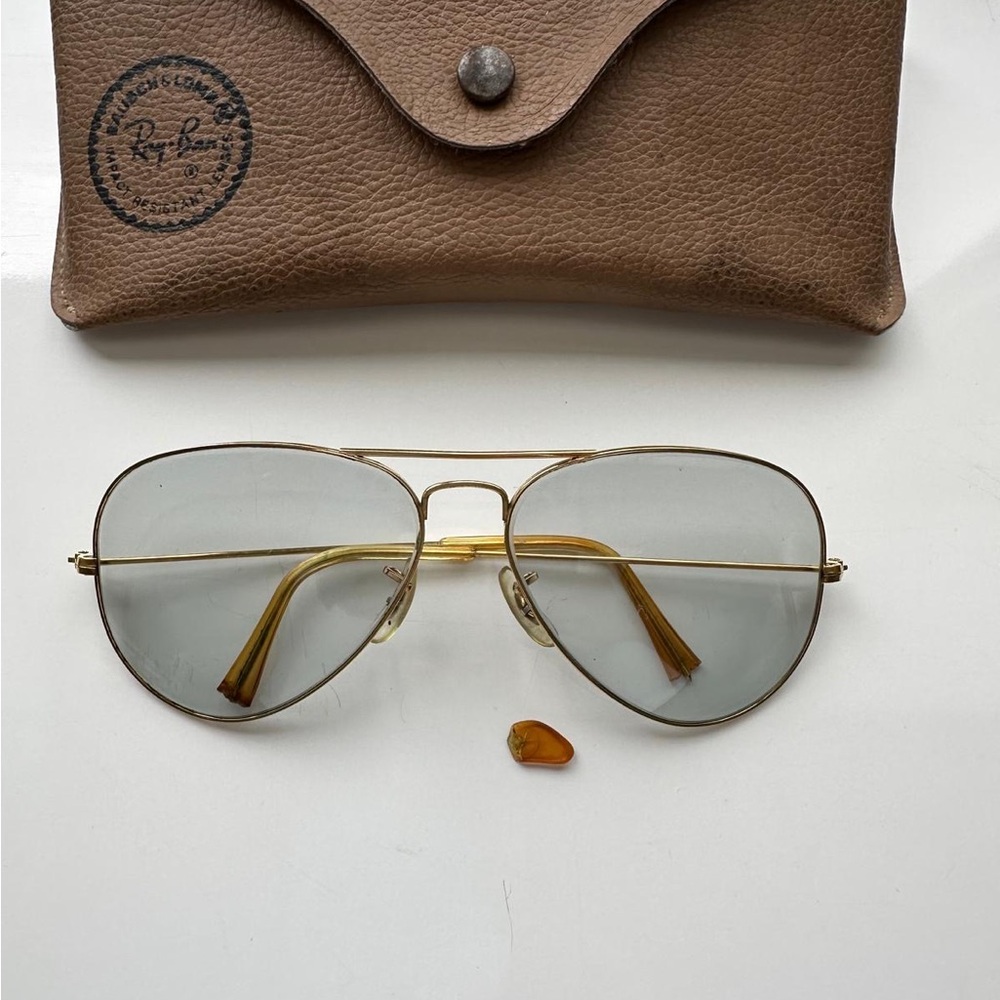 Ray-Ban Brown Aviator Sunglasses Vintage (60’s one of them)